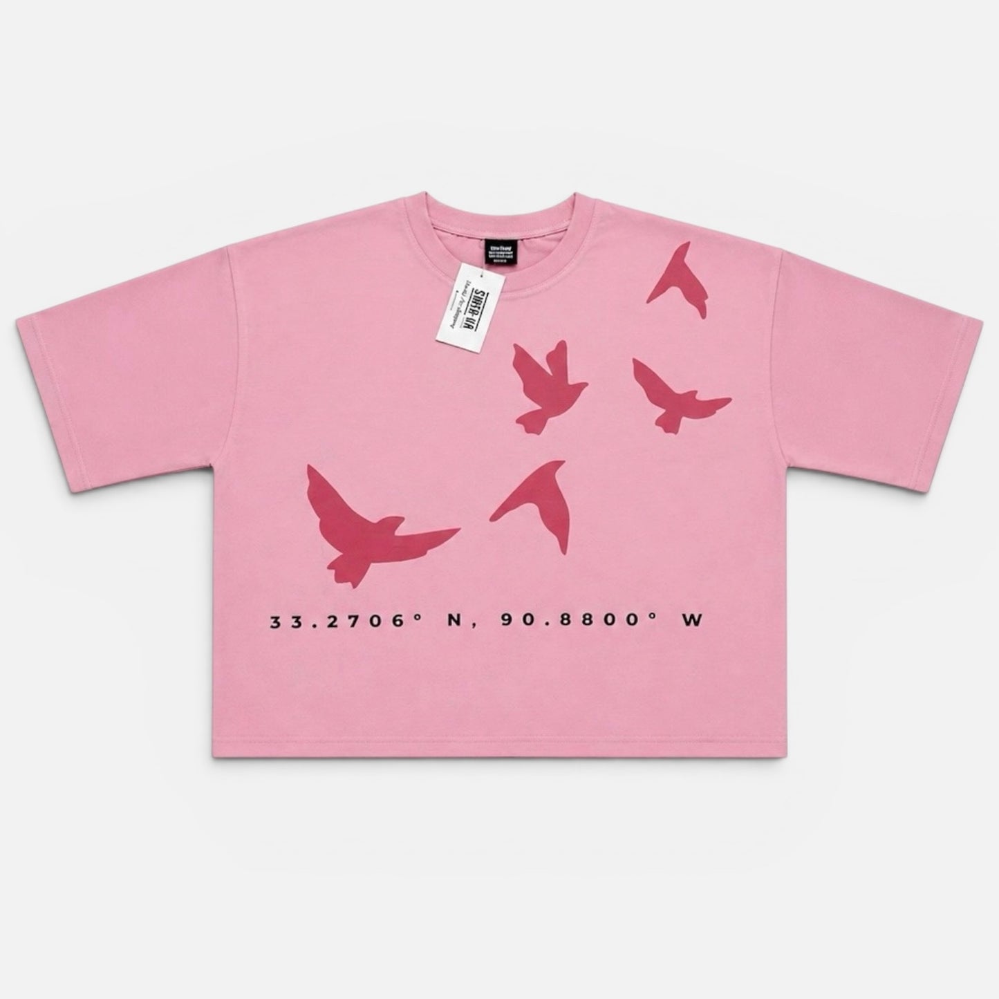 Oversized Boxy Fly Away Swer•Va Rosy Pink